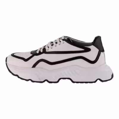 کفش روزمره مردانه چرم مشهد مدل J6206 رنگ سفید