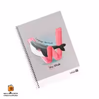 دفتر زبان دو خط 60 برگ طوسی ایمان (iman)