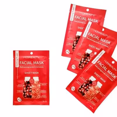 ماسک ورقه ای انار وگوجه فرنگیHudaBeauty