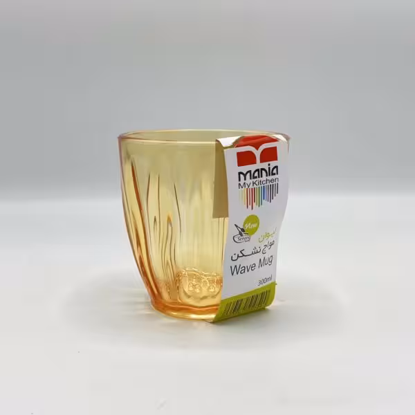 لیوان اکرولیک طلایی مانیا