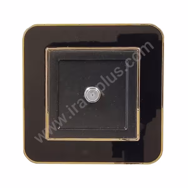 فیش ماهواره (sat) مدل ارس مشکی طلایی میانی مشکی