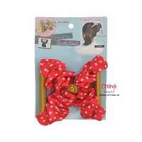 شونه جادویی پارچه ای ژله ای/ قرمز خالدار