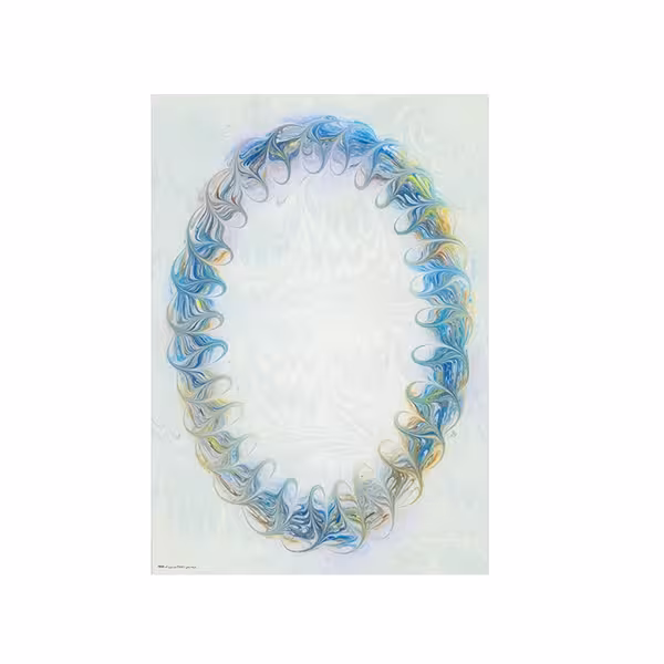 کاغذ خوشنویسی ابروباد چاپی سایز 50*35 کد(930) - بسته 5 برگی