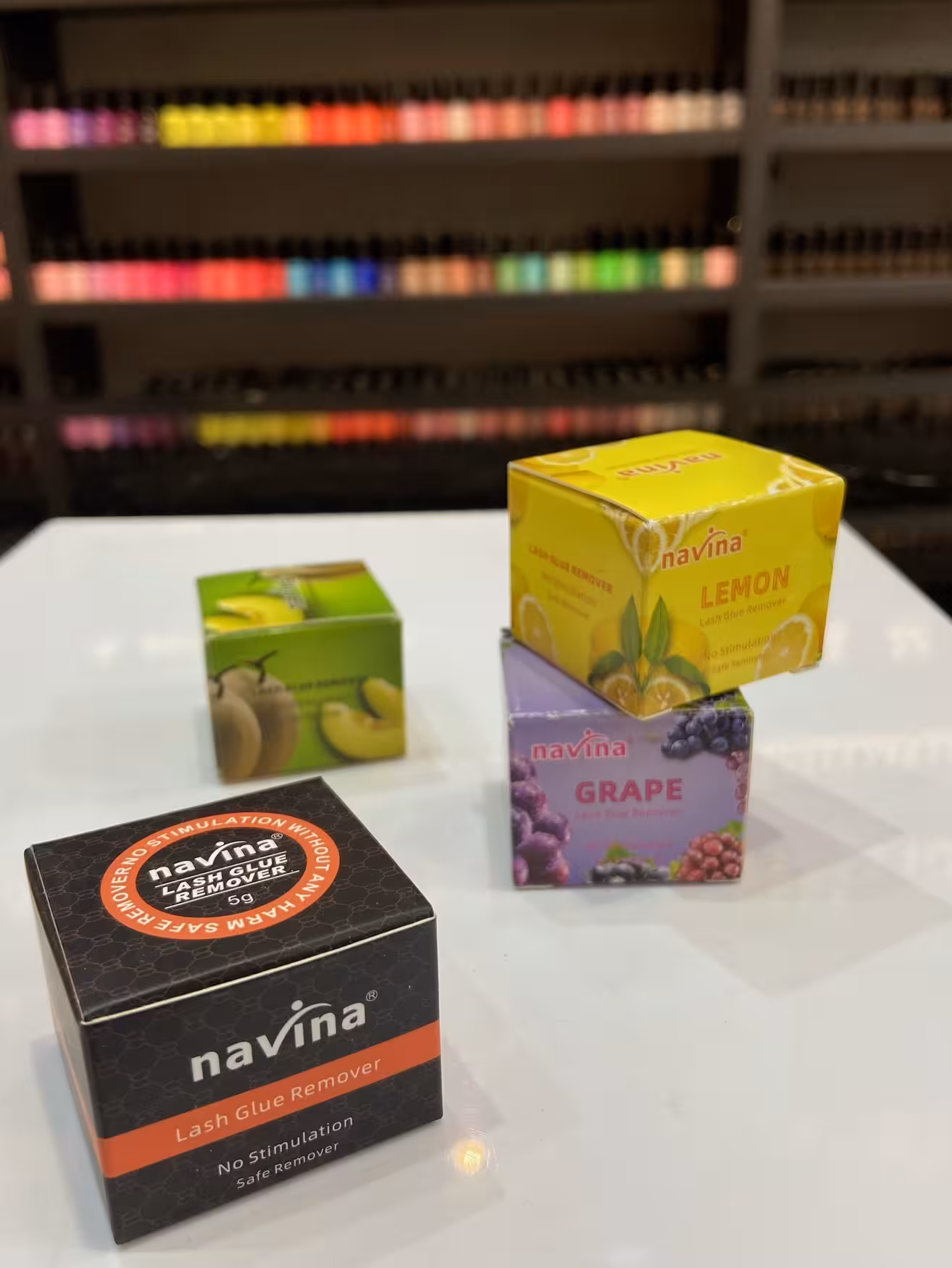 ریموور کرمی اکستنشن مژه 5 گرمی میوه ای ناوینا navina