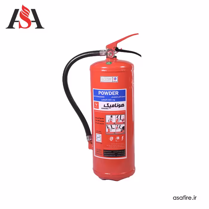 کپسول آتش نشانی پودر و گاز 6 کیلوگرم هونامیک
