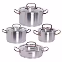 سرویس قابلمه و تابه استیل 8 پارچه کرکماز مدل proline کد 1149