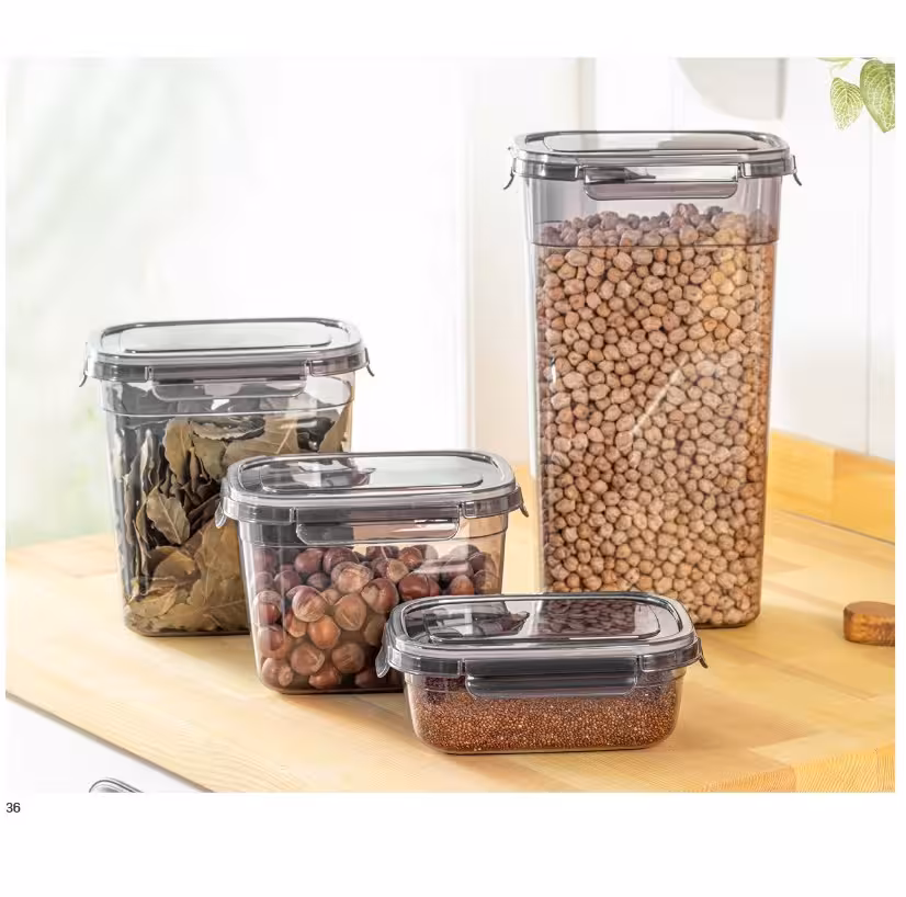 ست چهارسایز بانکه درب قفلدار فولی لایف ضدنشتی (tesny) کد 4043343