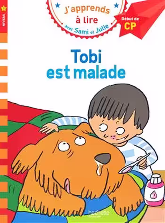 دانلود کتاب Sami et Julie CP Niveau 1 tobi est malade