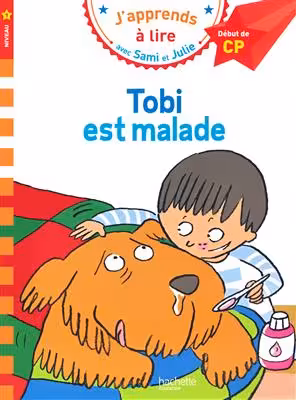 دانلود کتاب Sami et Julie CP Niveau 1 tobi est malade