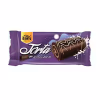 کیک اسفنجی رولی با روکش کاکائو بنیس 50 گرمی