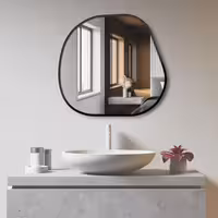 آینه سرویس بهداشتی طرح ارغوان کد W-90-70