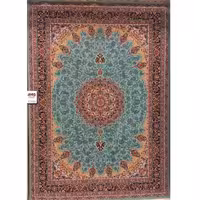 فرش 1000 شانه زمینه فیروزه ای بزرگمهر کاشان – کد 11026