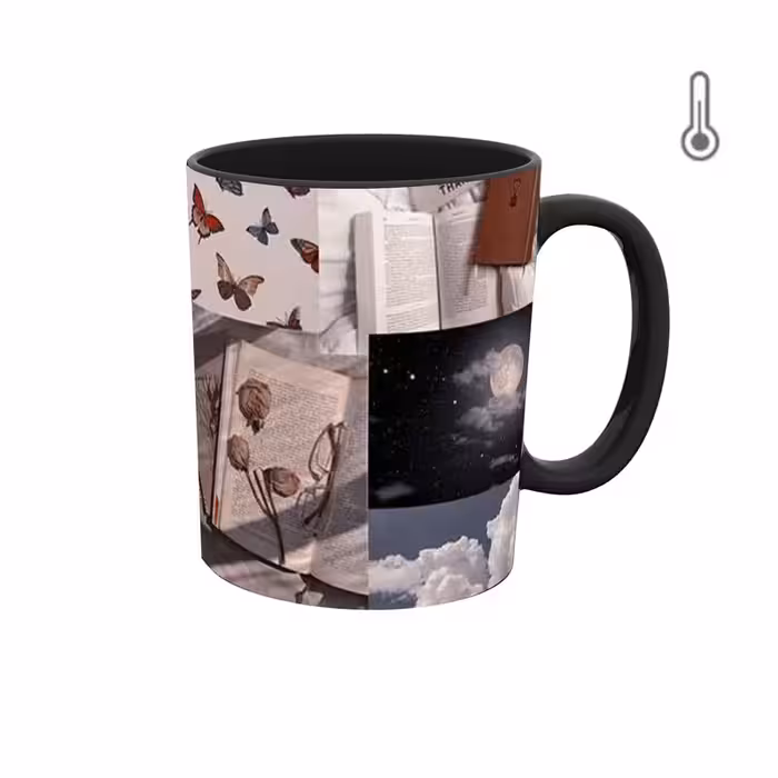 خرید ماگ-لیوان حرارتی  والپیپر دخترونه پروانه