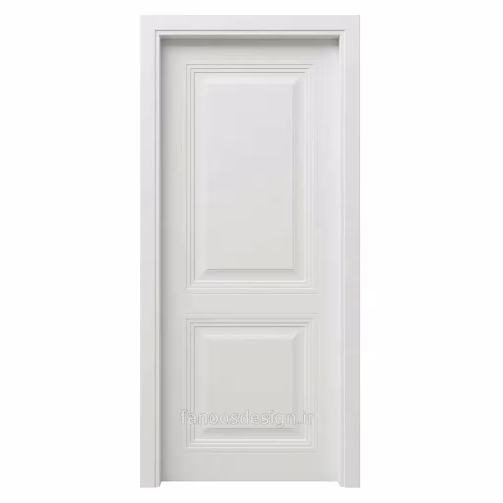 درب دیواری کلاسیک سفید مدل پرستیژ | مناسب دکوراسیون داخلی لوکس کد 30565