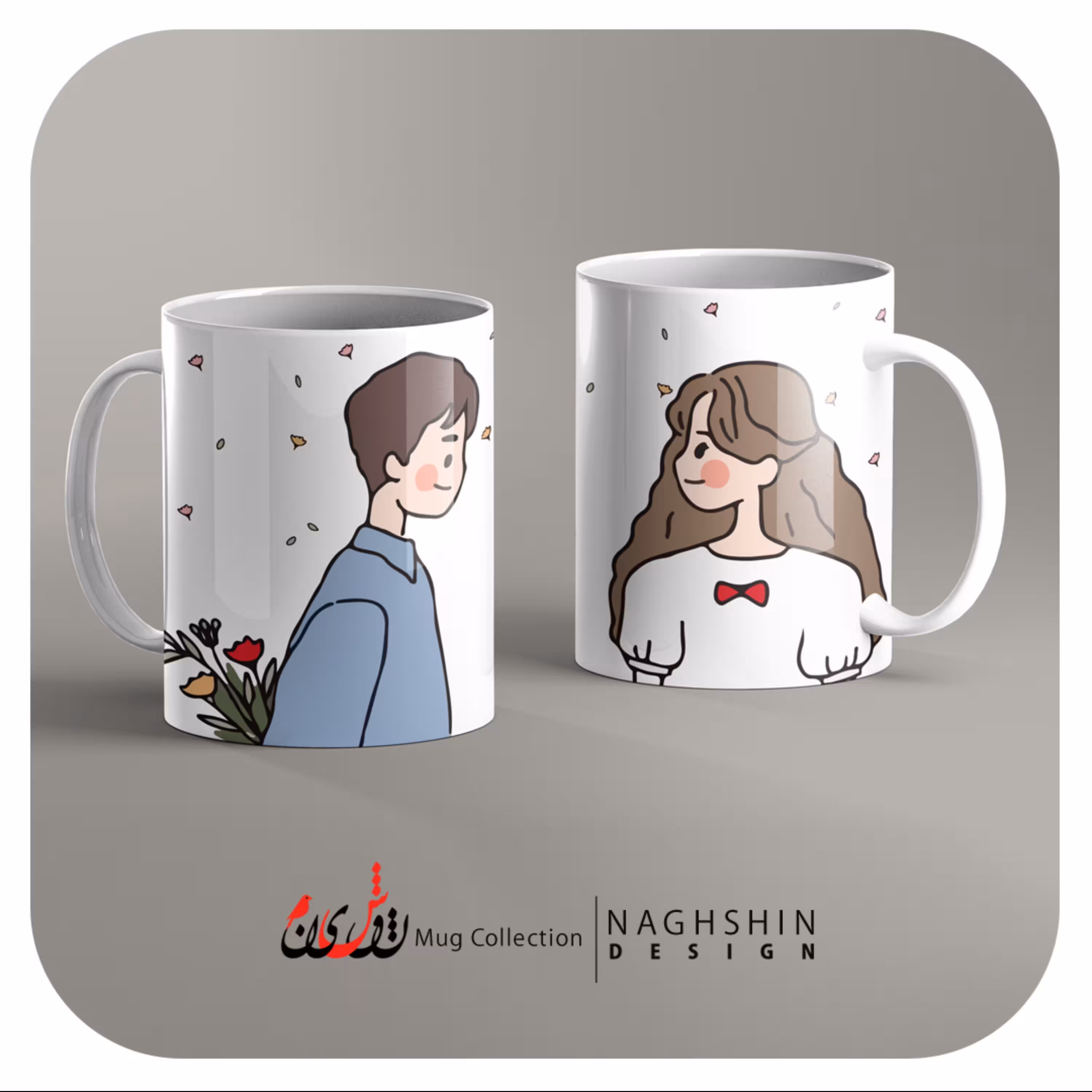 یک عدد ماگ سرامیکی طرح ولنتاین 74- چاپ سابلیمیشن - کیفیت عالی