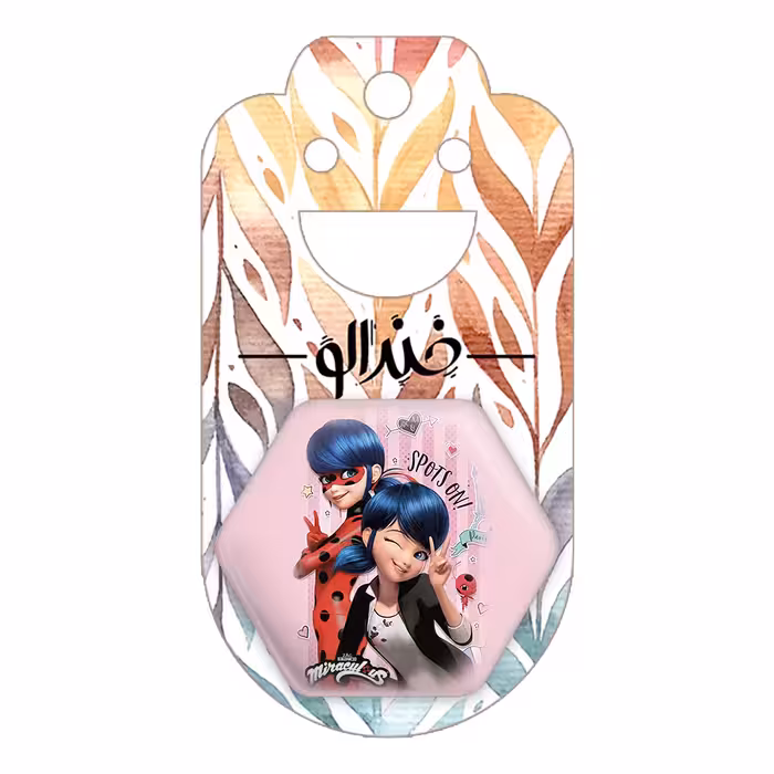 پیکسل خندالو طرح دختر کفشدوزکی مدل شش ضلعی کد 2884