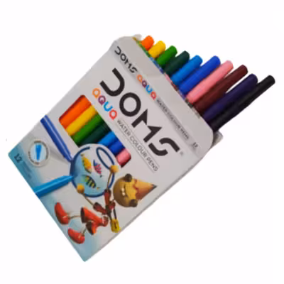 ماژیک رنگ آمیزی 12 رنگ دامس مدل آکوآ