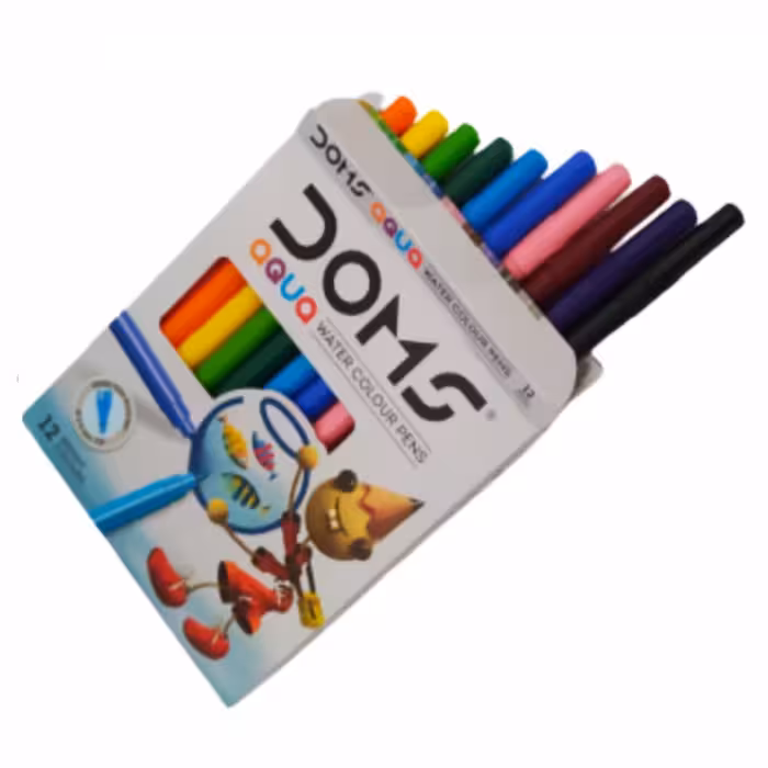 ماژیک رنگ آمیزی 12 رنگ دامس مدل آکوآ