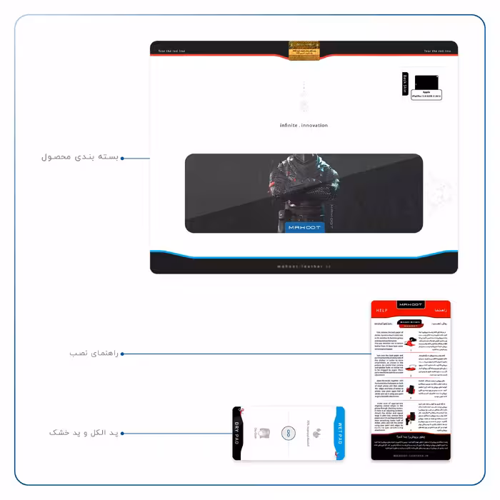 برچسب پوششی ماهوت مدل Fortnite-Game مناسب برای تبلت اپل iPad Pro 12.9 (GEN 3) 2018 A1895