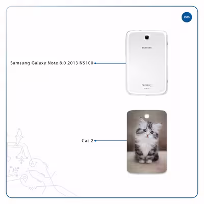برچسب پوششی ماهوت مدل Cat-2 مناسب برای تبلت سامسونگ Galaxy Note 8.0 2013 N5100