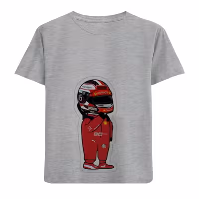 تی شرت آستین کوتاه بچگانه مدل مرد کلاه کاسکت D44