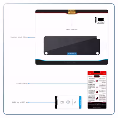 برچسب پوششی ماهوت مدل Graphite Buffalo Leather مناسب برای تبلت سامسونگ Galaxy Tab A 9.7 2015 T550