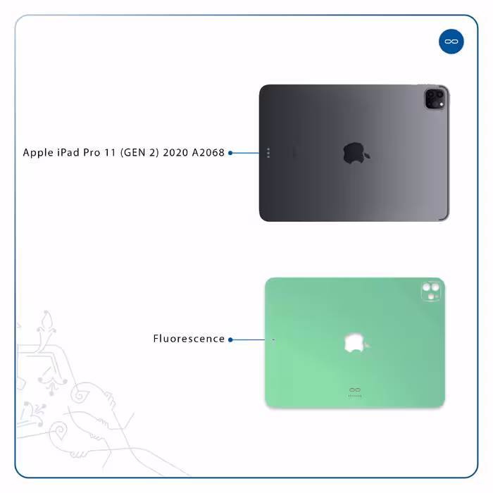 برچسب پوششی ماهوت مدل Fluorescence مناسب برای تبلت اپل iPad Pro 11 (GEN 2) 2020 A2068