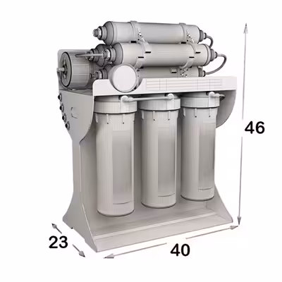دستگاه تصفیه کننده آب سافت واتر مدل Hajibashi-RO-900UV به همراه فیلتر تصفیه آب کد 3s مجموعه سه عددی