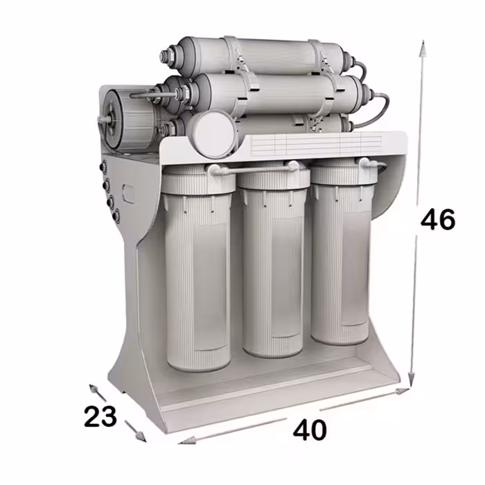 دستگاه تصفیه کننده آب سافت واتر مدل Hajibashi-RO-900UV به همراه فیلتر تصفیه آب کد 3s مجموعه سه عددی
