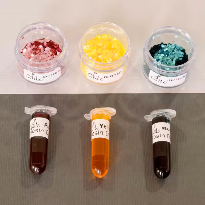 بسته کار با رزین اپوکسی فیلو باکس مدل جاکلیدی مجموعه 16 عددی