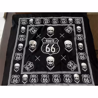 دستمال سر و گردن مدل اسکلت 66 کد 80001