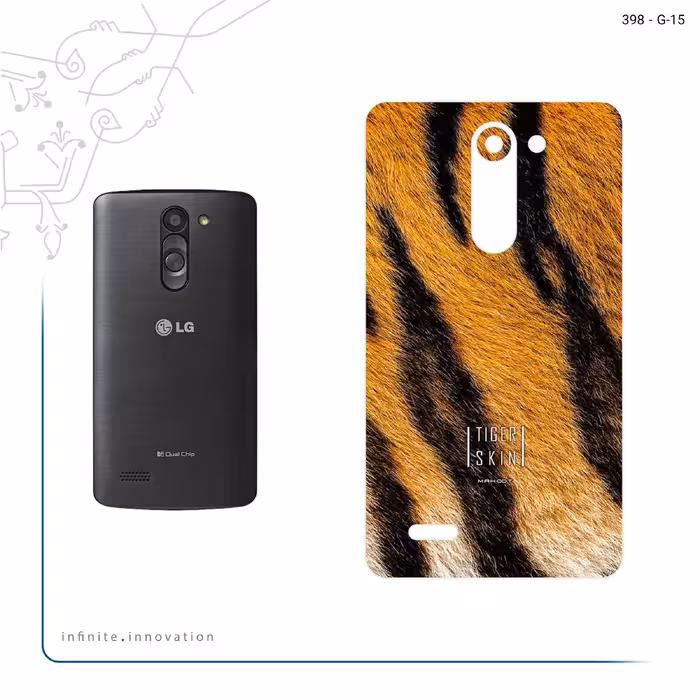 برچسب پوششی ماهوت مدل Tiger Skin مناسب برای گوشی موبایل ال جی L Bello
