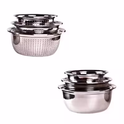 آبکش و لگن مدل SM303438 مجموعه 6 عددی