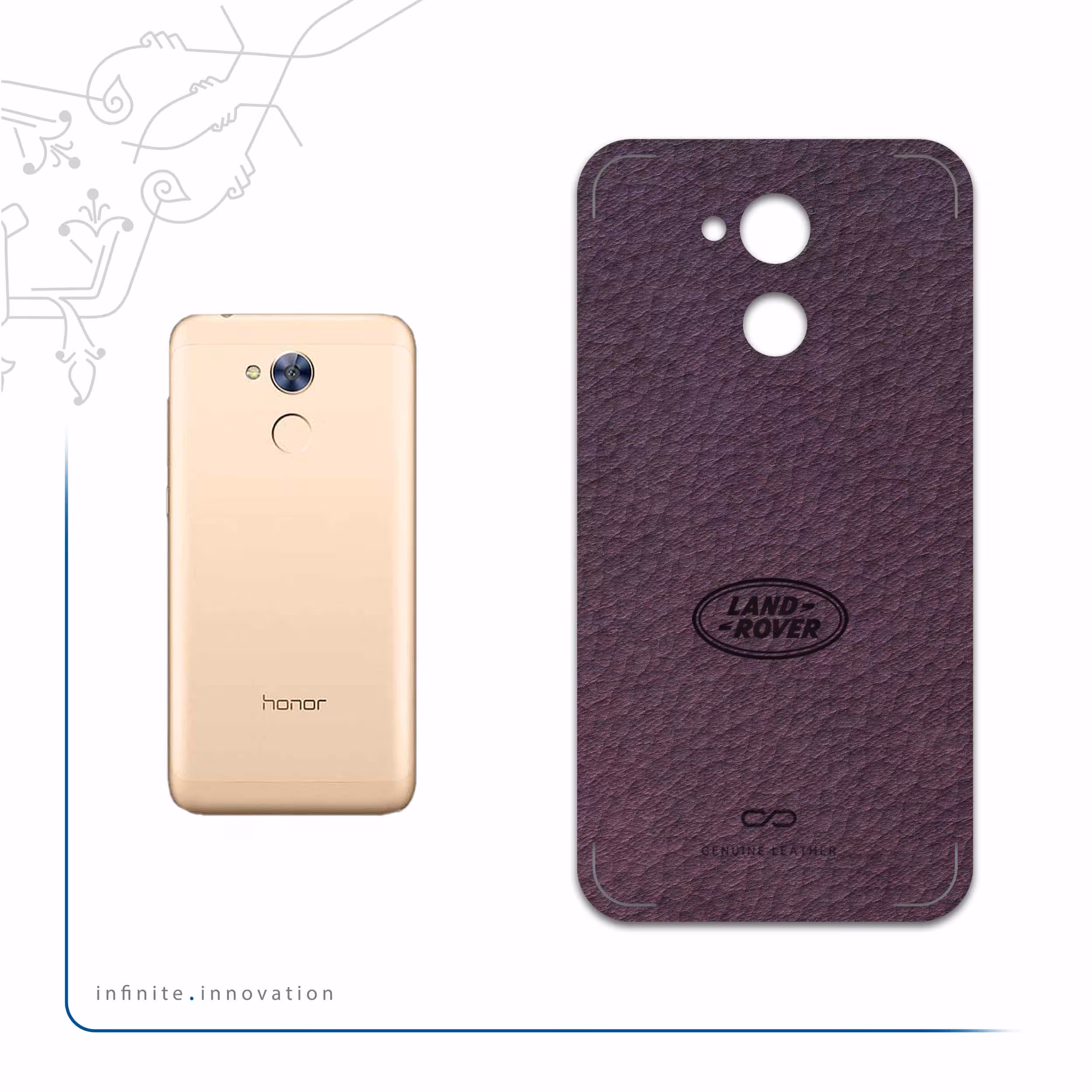 برچسب پوششی ماهوت مدل PL-RNG_RVR مناسب برای گوشی موبایل آنر 5C Pro
