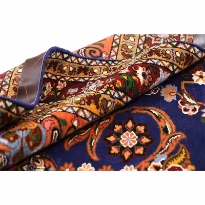 فرش دستبافت دو ونیم متری طرح لچک ترنج کد 140986