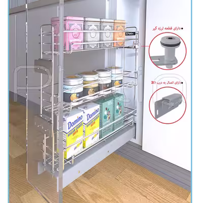 سبد سوپری کابینت مدل 3458 پلاتین