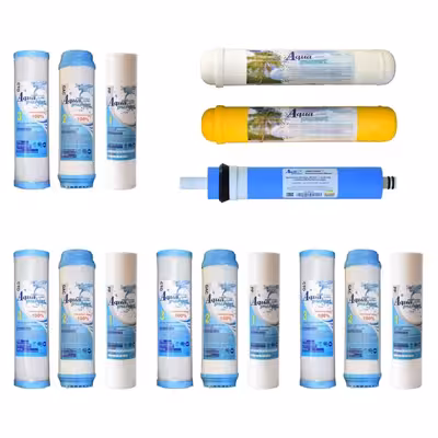 فیلتر دستگاه تصفیه آب آکوا پیورست مدل MX 1500 مجموعه 15 عددی