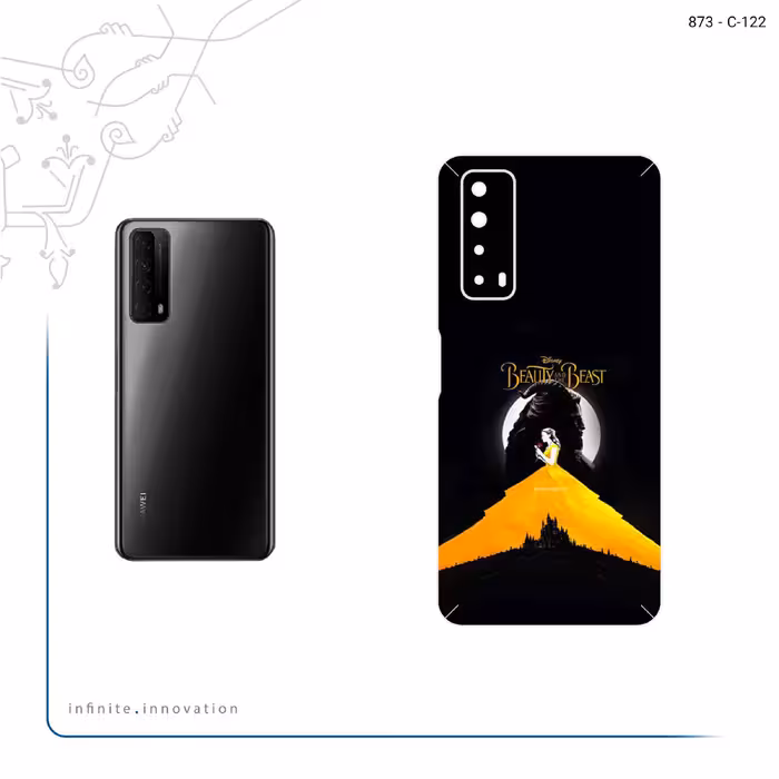 برچسب پوششی ماهوت مدل Beauty and the Beast مناسب برای گوشی موبایل هوآوی Y7a