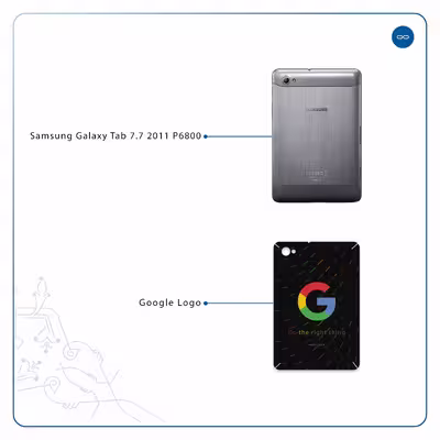 برچسب پوششی ماهوت مدل Google-Logo مناسب برای تبلت سامسونگ Galaxy Tab 7.7 2011 P6800