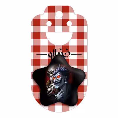 پیکسل خندالو طرح ریوک انیمه دفترچه مرگ Death Note مدل ستاره ای کد 4926