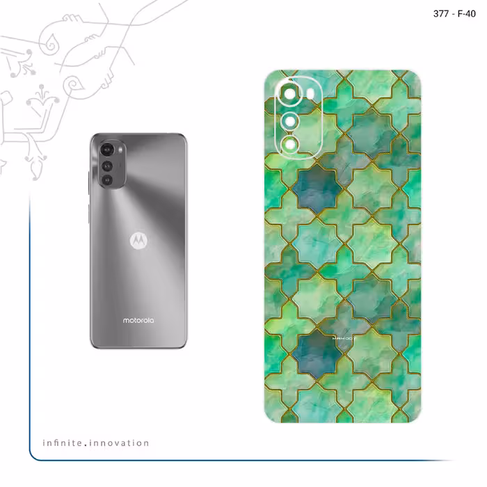 برچسب پوششی ماهوت مدل Iran Tile 8 مناسب برای گوشی موبایل موتورولا Moto E32s