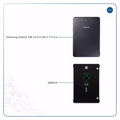 برچسب پوششی ماهوت مدل XBOX مناسب برای تبلت سامسونگ Galaxy Tab S2 8.0 2015 T715
