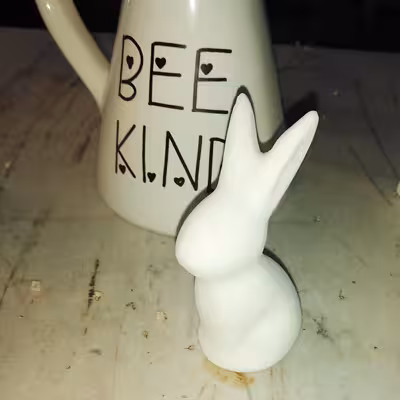 مجسمه سرامیکی خام مدل خرگوش کد 01