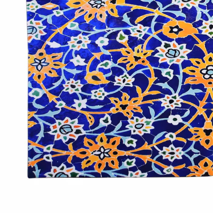 رومیزی مدل مخمل طرح کاشی کد 130