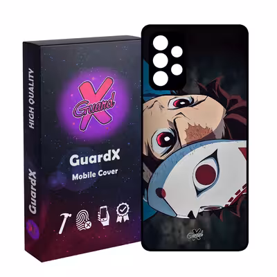 کاور گارد ایکس طرح تانجیرو کامادو انیمه مدل Glass10562 مناسب برای گوشی موبایل سامسونگ Galaxy A73