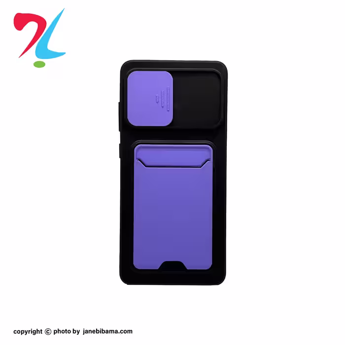 کاور مدل جا کارتی دار مناسب برای گوشی موبایل سامسونگ GALAXY A51-رنگ بنفش