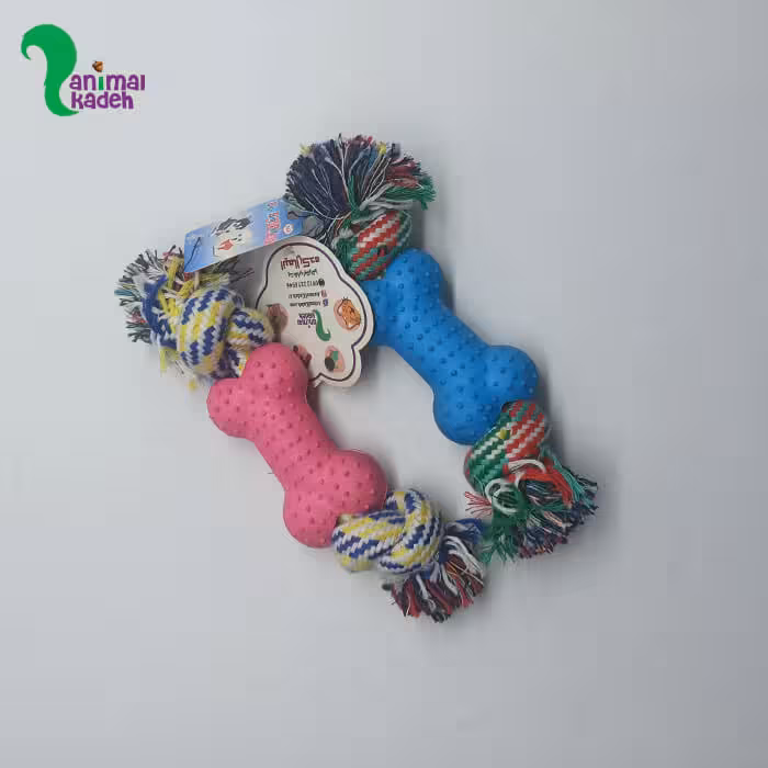 اسباب بازی دندانی سگ مدل کنف و استخوان