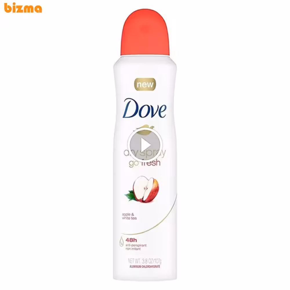 اسپری ضد تعریق زنانه داو مدل Go Fresh سیب و برگ چای حجم 250 میلی لیتر