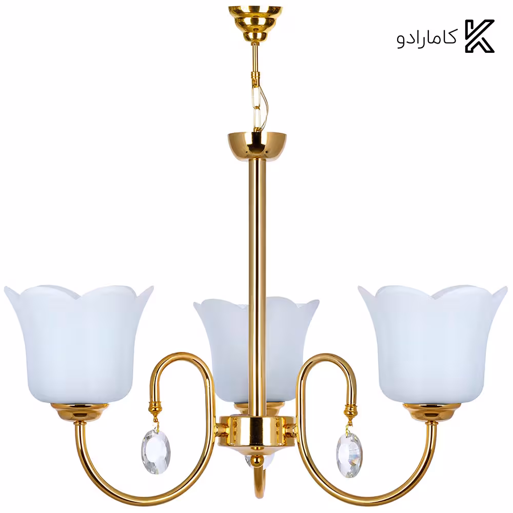 لوستر فلزی 3 شعله چشمه نور کد A856/3