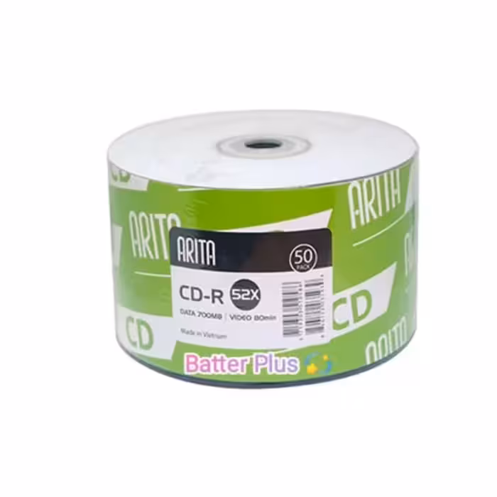 سی دی خام آریتا بسته 50 تایی مدل CD-R 52x تولید ویتنام | amazonchi